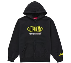 Supreme Performance Zip Up Hooded Sweatshirt Black