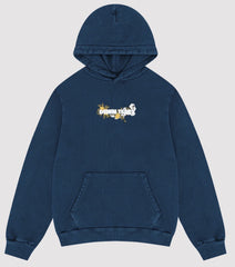Denim Tears Embroidered Logo Hoodie Navy