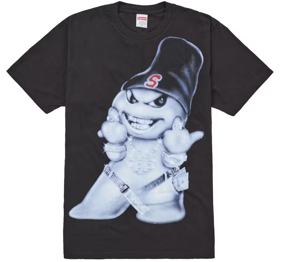 Supreme Snowman Tee White Black