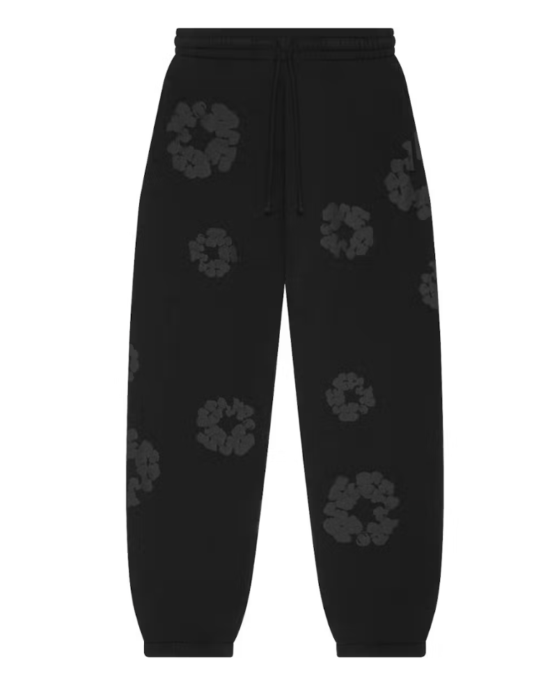 Denim Tears The Cotton Wreath Sweatpants Mono Black