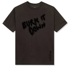 Anti Social Social Club "Burn It Down" Brown Tee