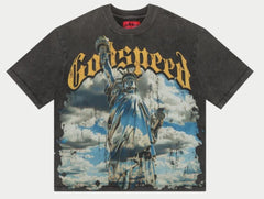 Godspeed "Chrome Liberty" Grey Wash T-Shirt