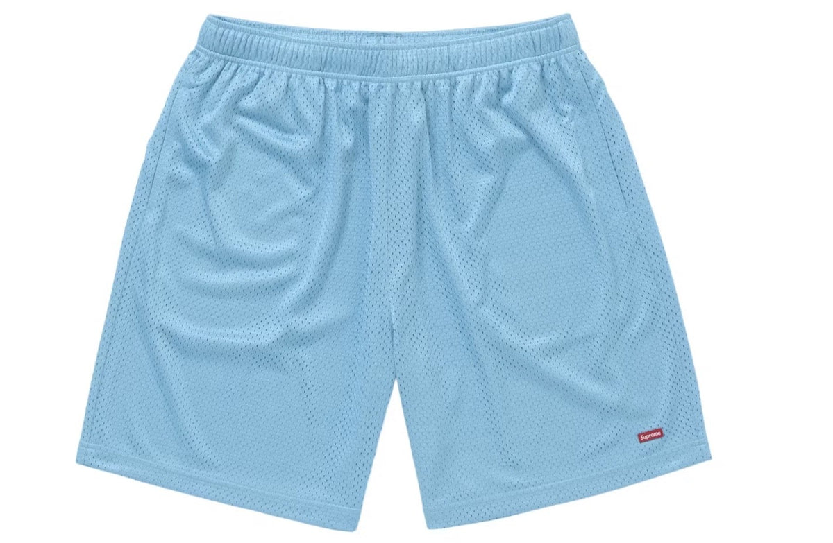 Supreme Small Box Baggy Mesh Short (SS25) Light Blue