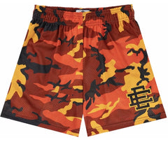 Eric Emanuel "Orange/Black" Camo Mesh Shorts