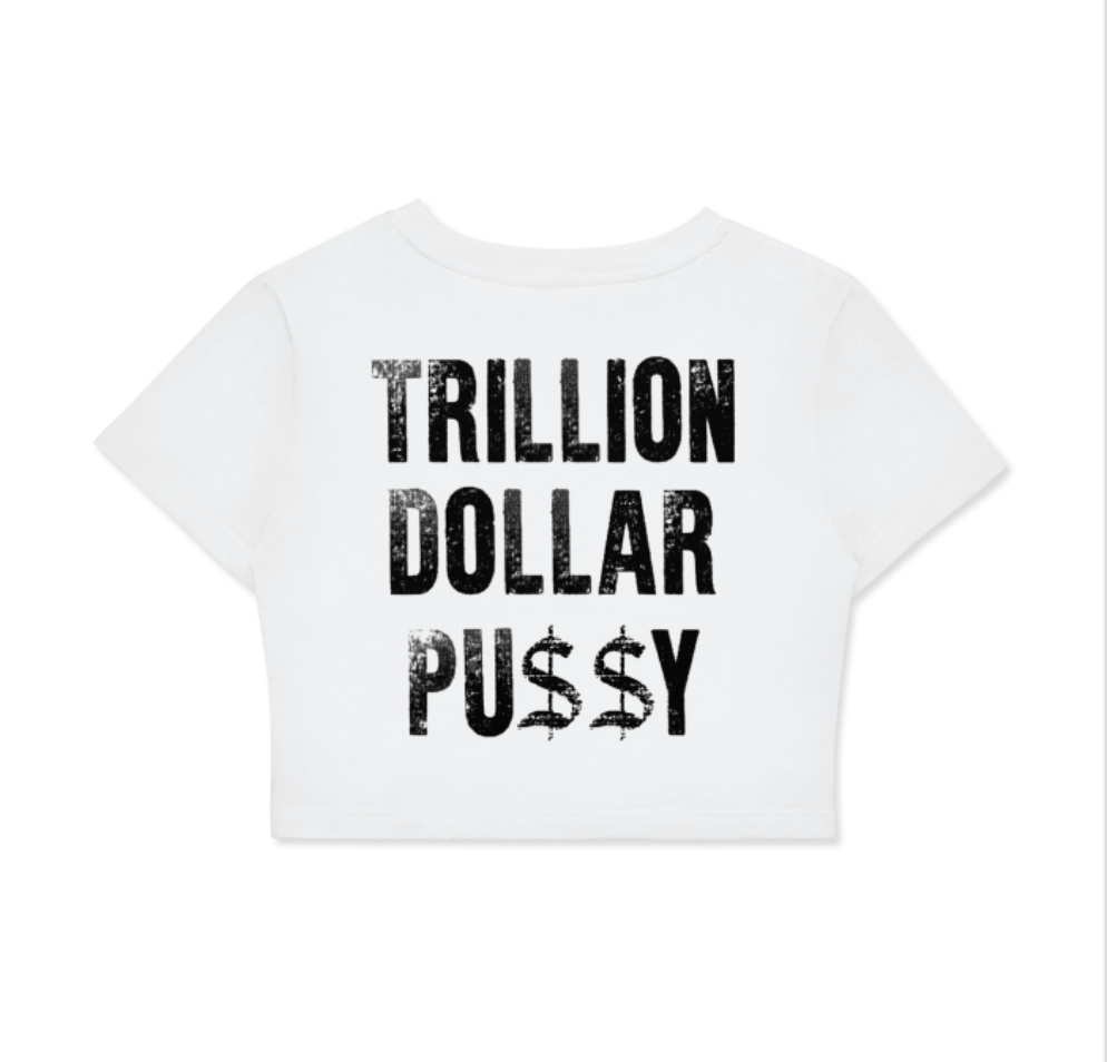 TRILLION "HER" Crop Tee White