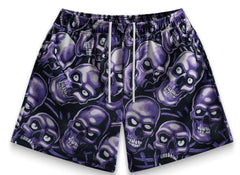 Bravest Studios Purple Skully Shorts