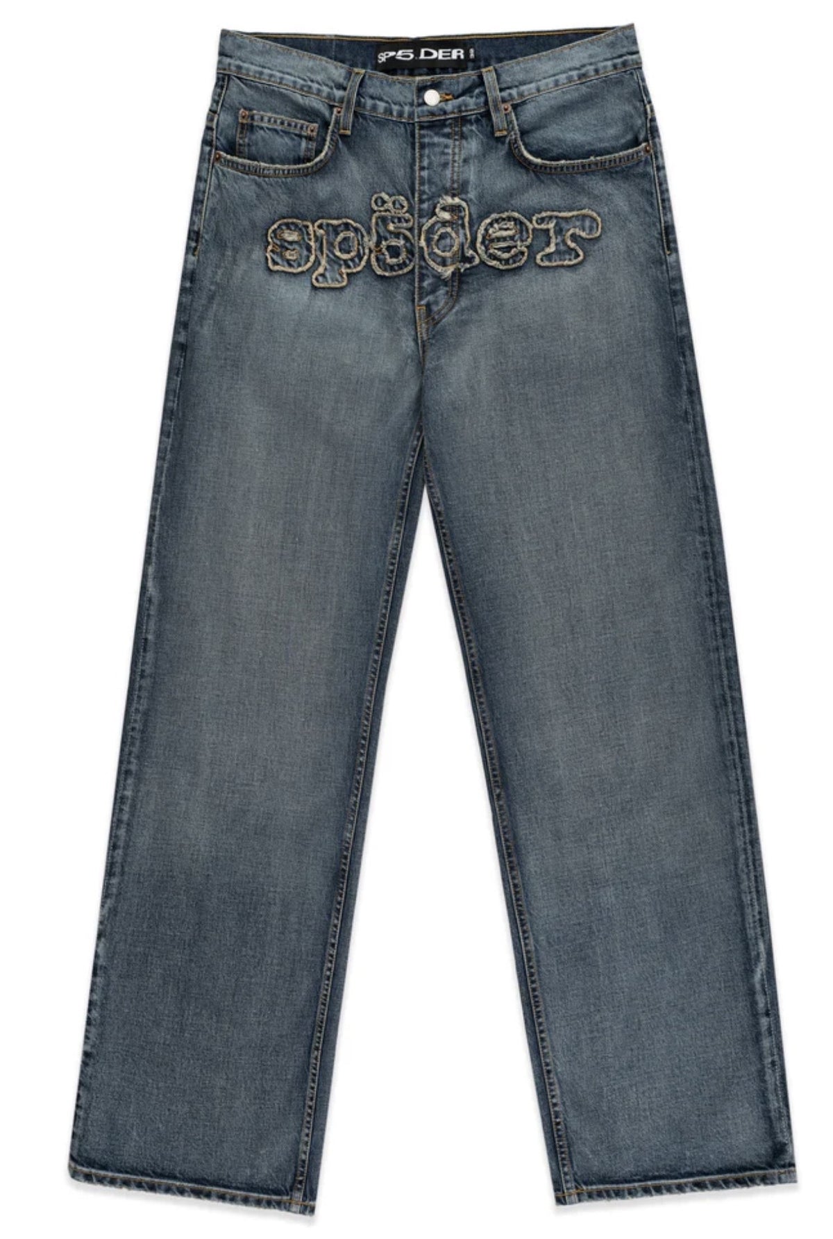 Sp5der Light Wash Denim Work Pants