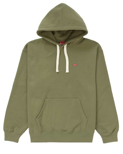 Supreme Small Box Drawcord Hooded Sweatshirt Light Olive
