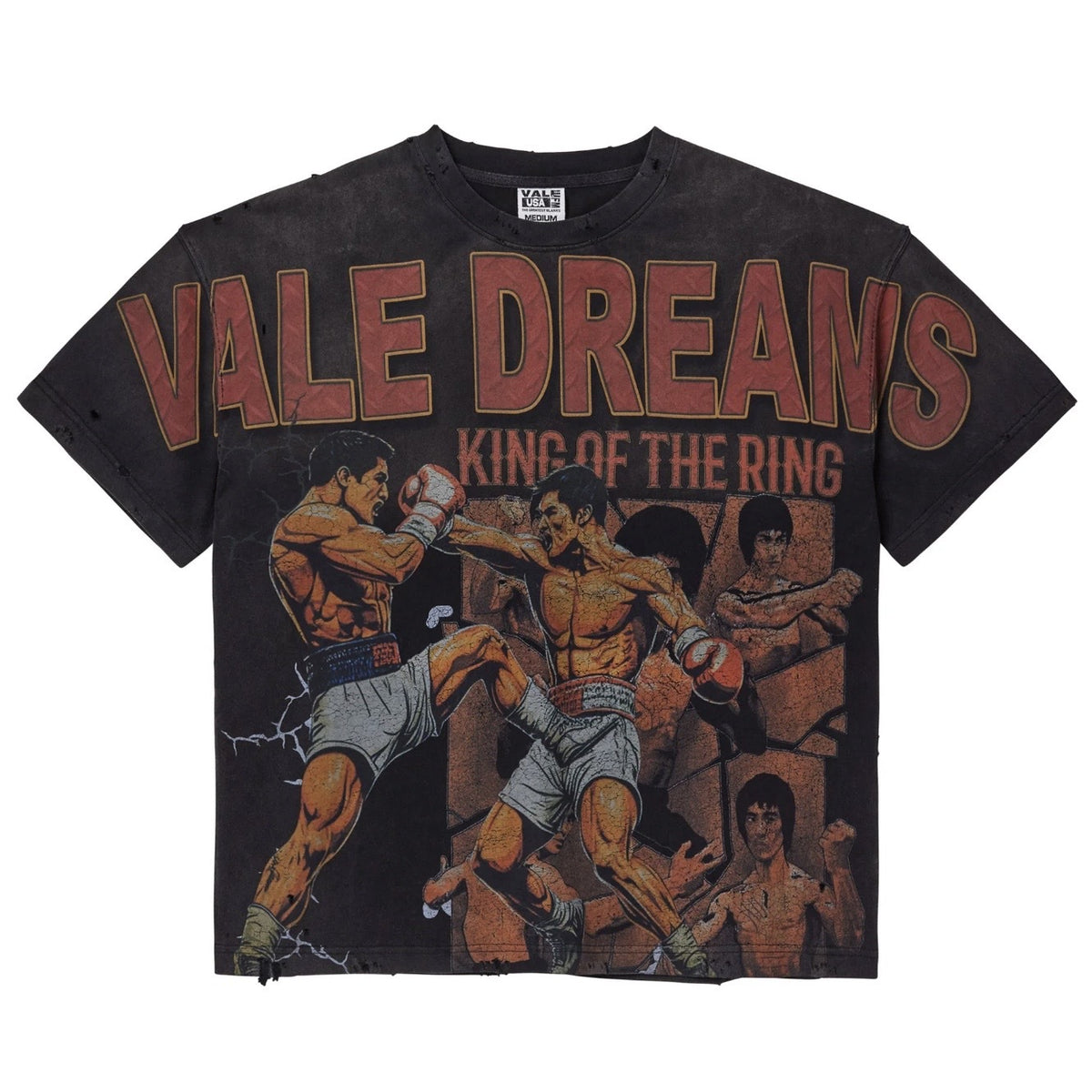VALE FIST BLACK WASH TEE