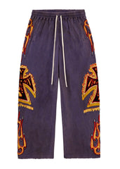 VALE FOREVER LA FLARE SWEATS [NAVY]