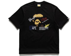 BAPE A Bathing Ape Hand Draw Graphic Tee