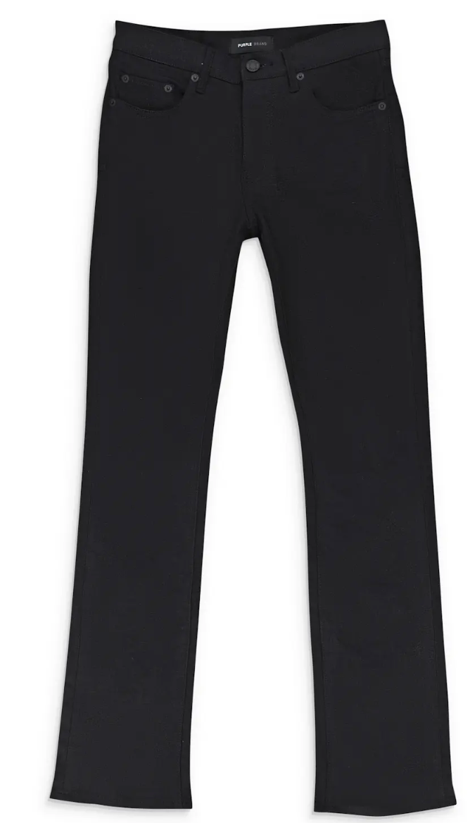 Purple Brand RAW FLARE BLACK JEANS