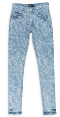 Purple Brand LIGHT WASH CHERUB LASER Indigo SKINNY JEANS
