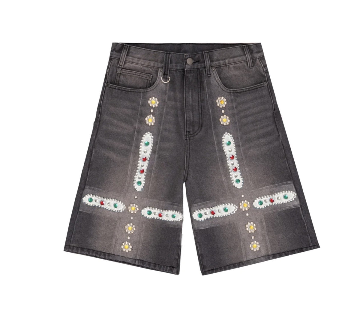 Bravest Sapphire Jorts Black