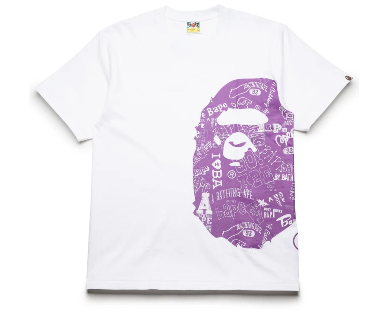 BAPE Comic Art White Purple Tee