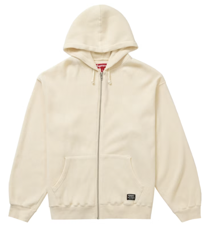 Supreme Hooded Zip Up Thermal Natural