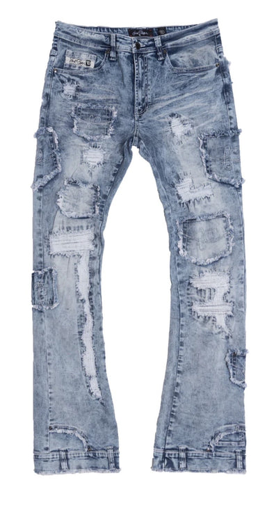 Frost Originals Rackade Stacked Light Wash Jeans