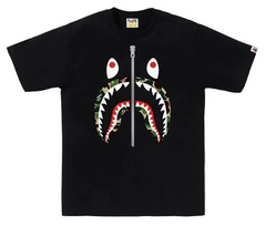 BAPE ABC Green Camo Shark Black Tee (BF)