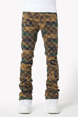 Guapi Camo Embellished Denim Pants
