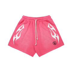 Hellstar Pink Flame Shorts