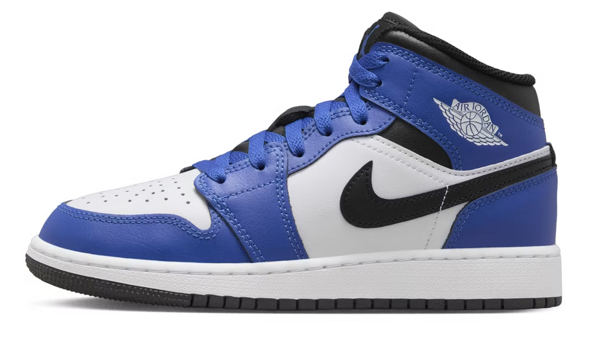 Jordan 1 Mid "Game Royal White Black" GS