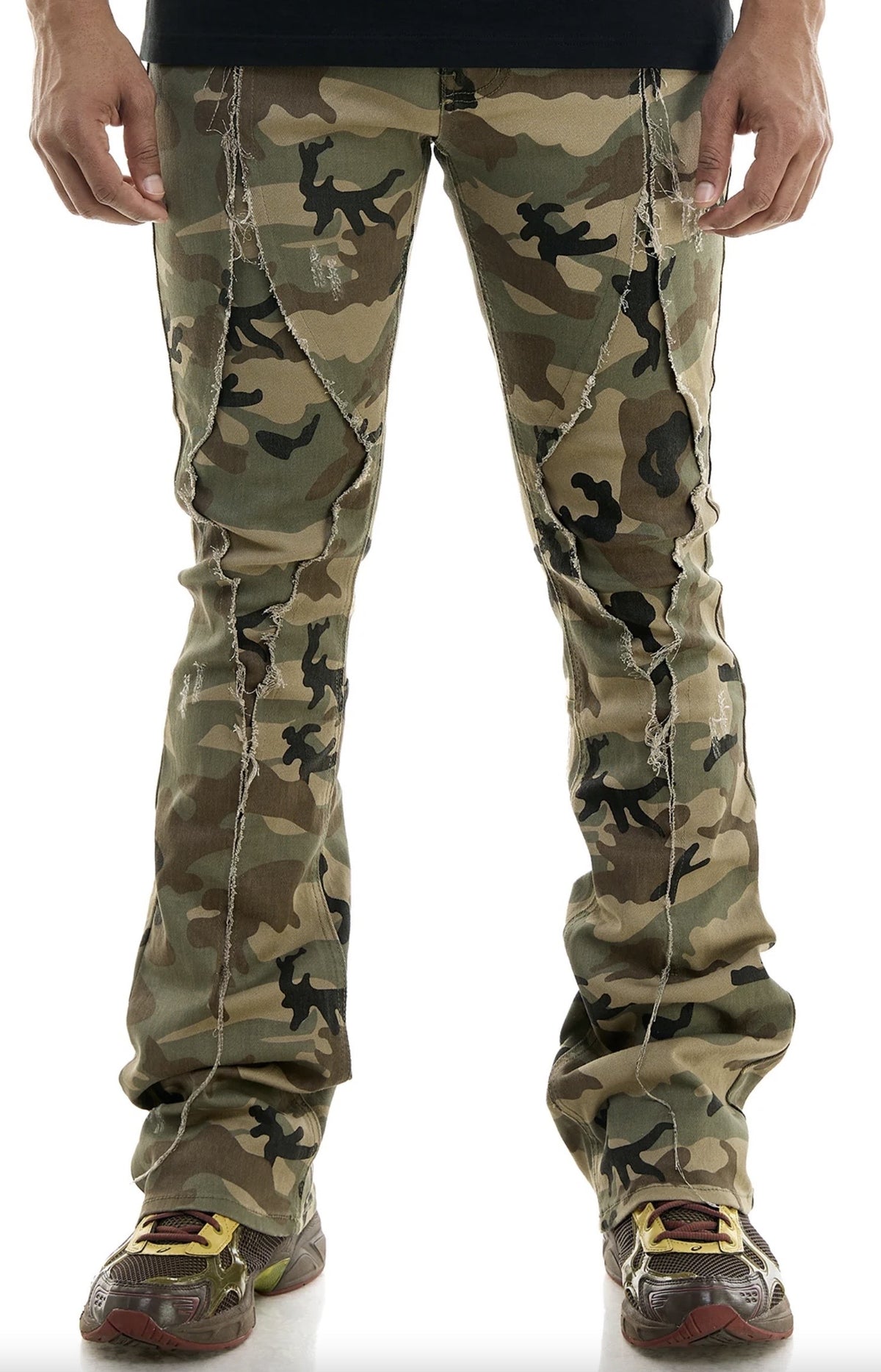 KDNK DIA Camo Flare Pants