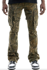 KDNK Hunting Camo Cargo Flare Pants