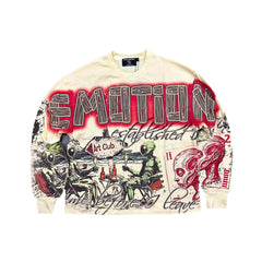 Mixed Emotion "Art Club" Cream Long Sleeve Tee