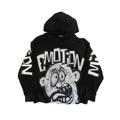 Mixed Emotion "Monster" Black Cropped Hoodie