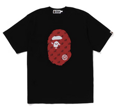 BAPE Cloud Head Monogram Big Ape Head Black Tee (BF)