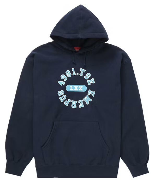 Supreme "Navy" Reverse Hooded Sweatshirt