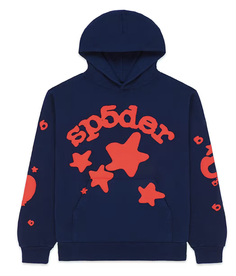 Sp5der Beluga Hoodie Navy