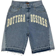 Bottega Desires Denim Shorts Blue