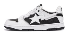 A Bathing Ape Sk8 Sta #1 Ostrich Pack Black White