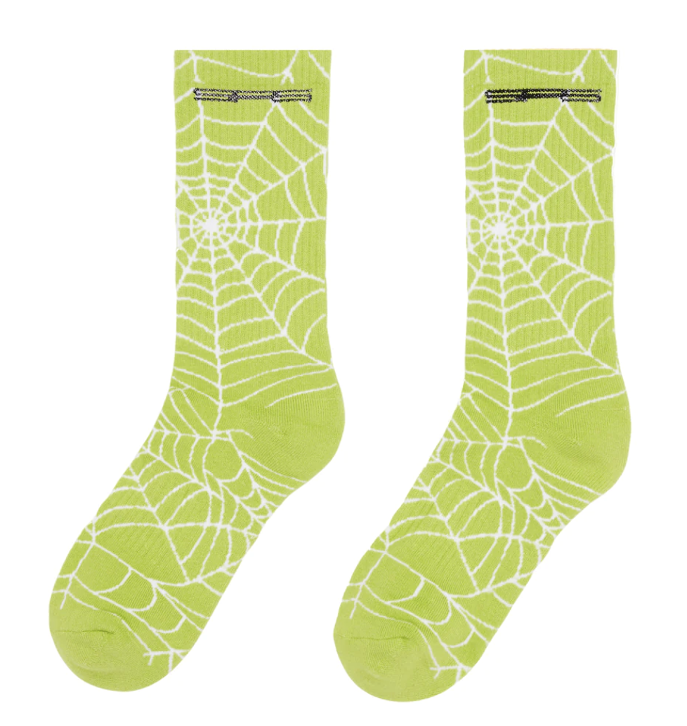 Sp5der AOP Green Socks