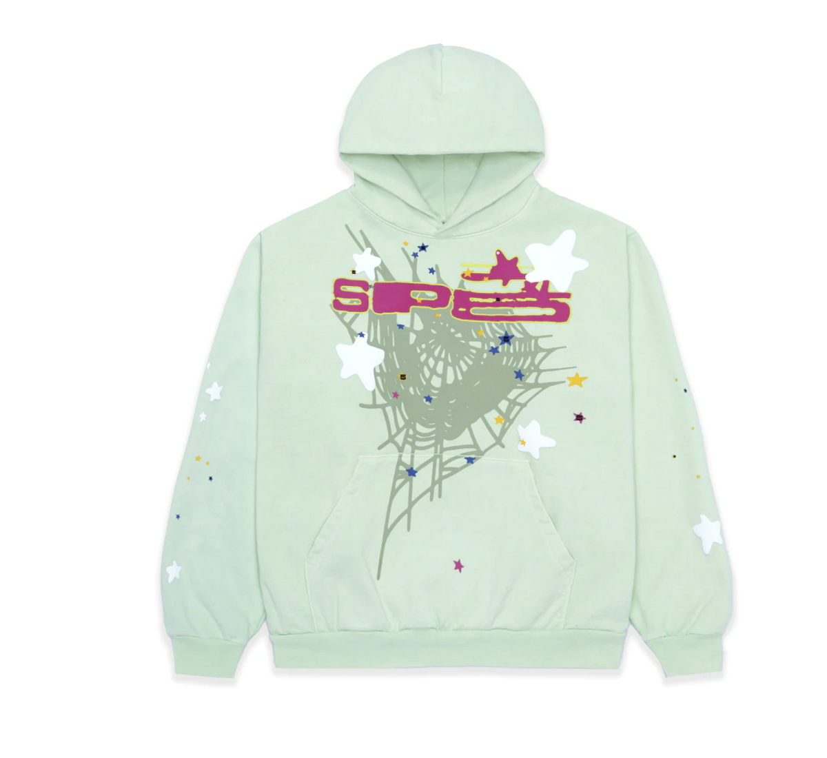 Sp5der "SP5" Hoodie Mint