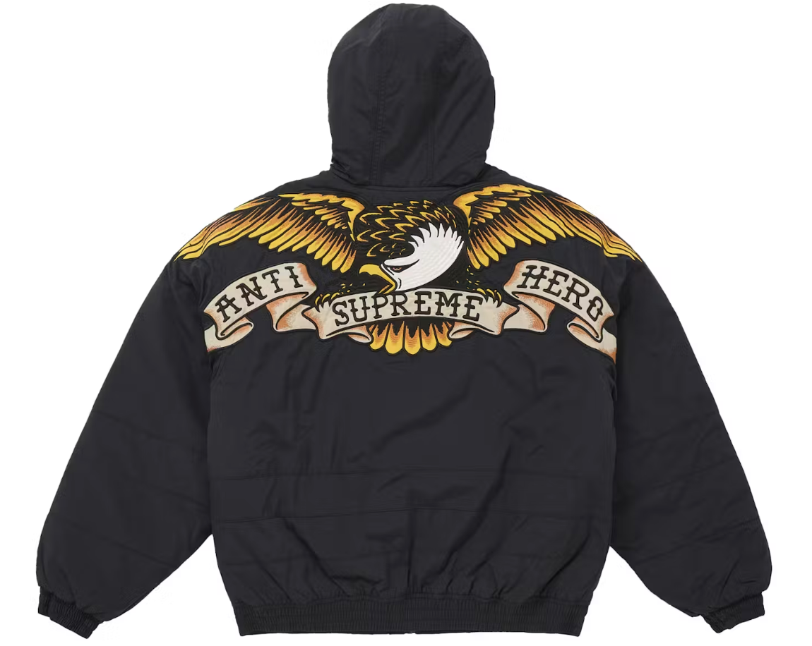 Supreme ANTIHERO Stadium Jacket Black