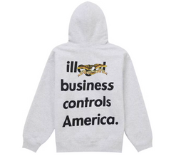 Supreme ANTIHERO Hooded Sweatshirt Heather Grey