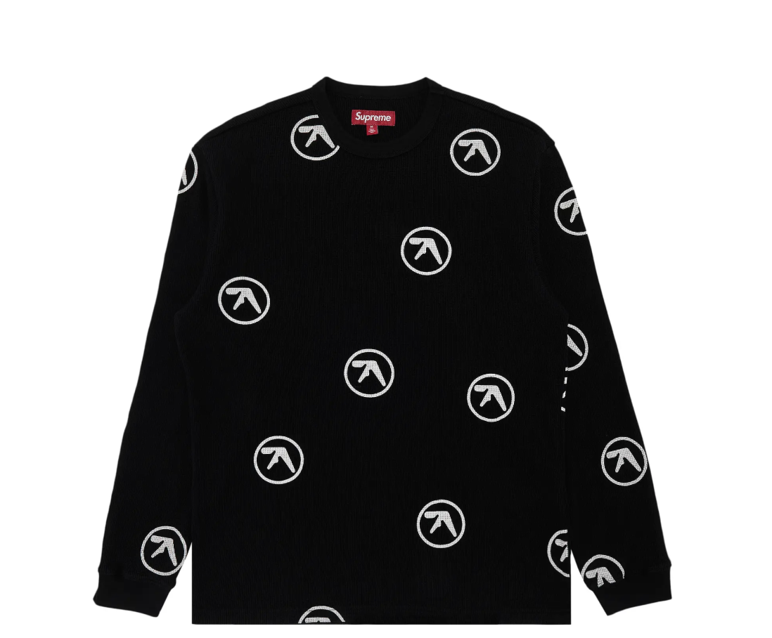 Supreme Aphex Twin Thermal Long Sleeve Black
