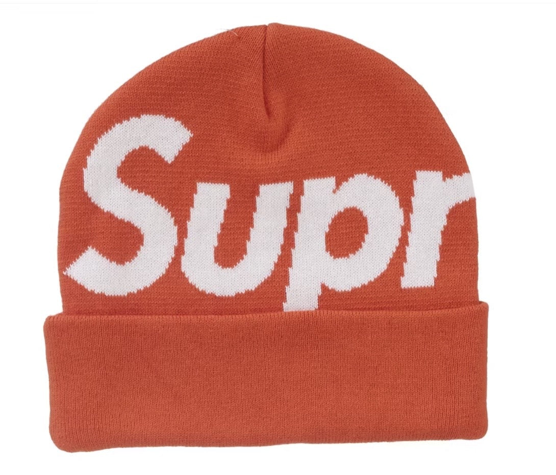 Supreme Big Logo Beanie Orange