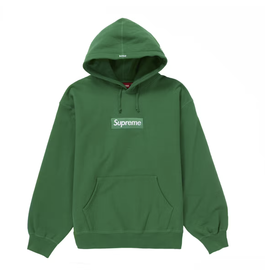 Supreme Box Logo Hoodie Green