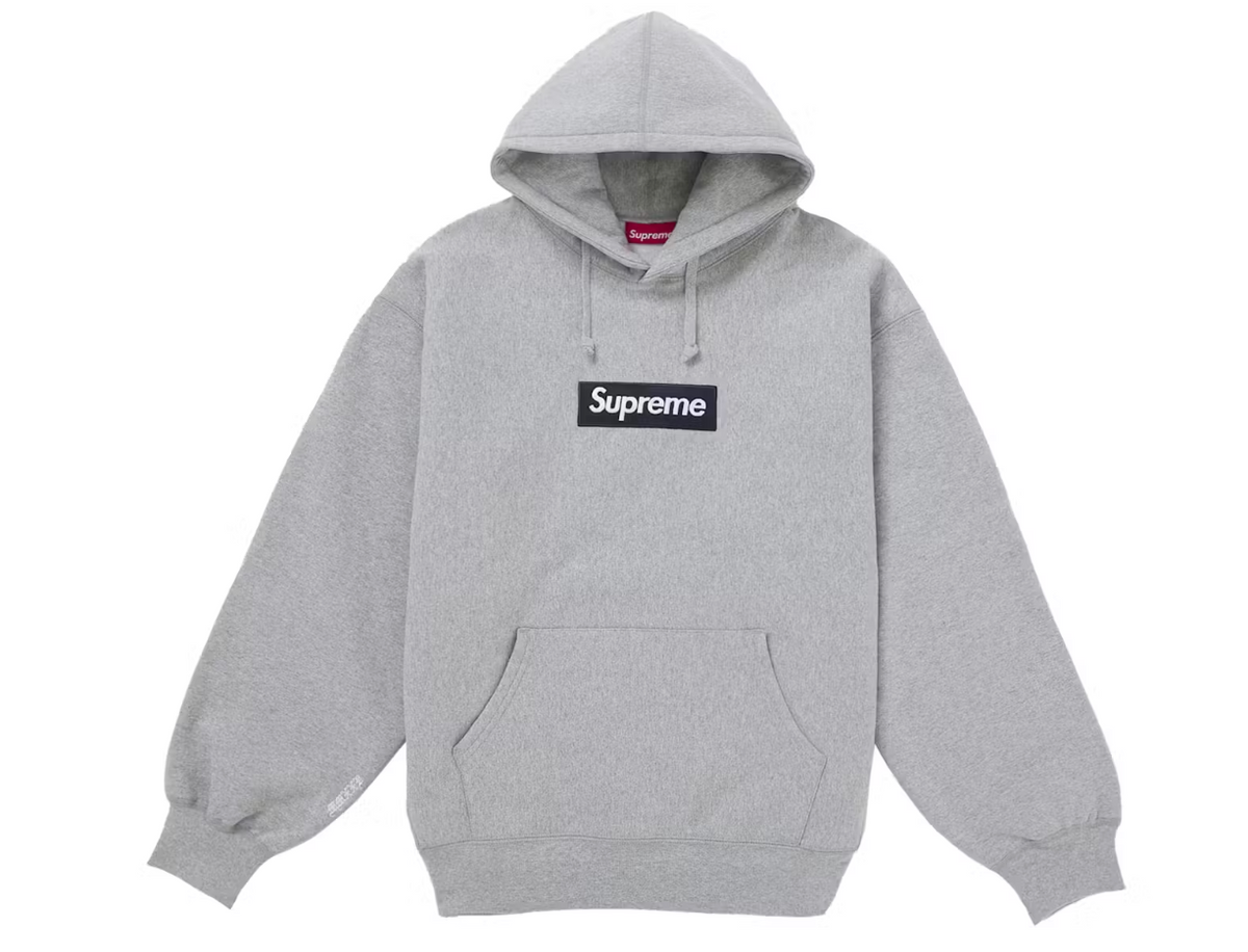 Supreme Box Logo Hoodie Heather Grey (FW25)