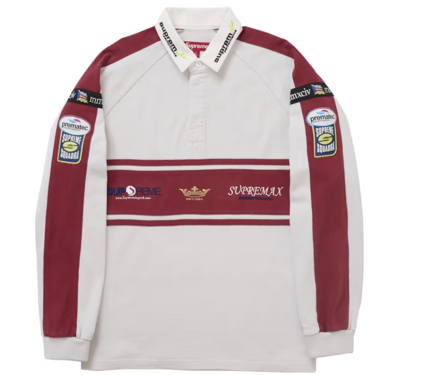 Supreme Chest Stripe Rugby Stone