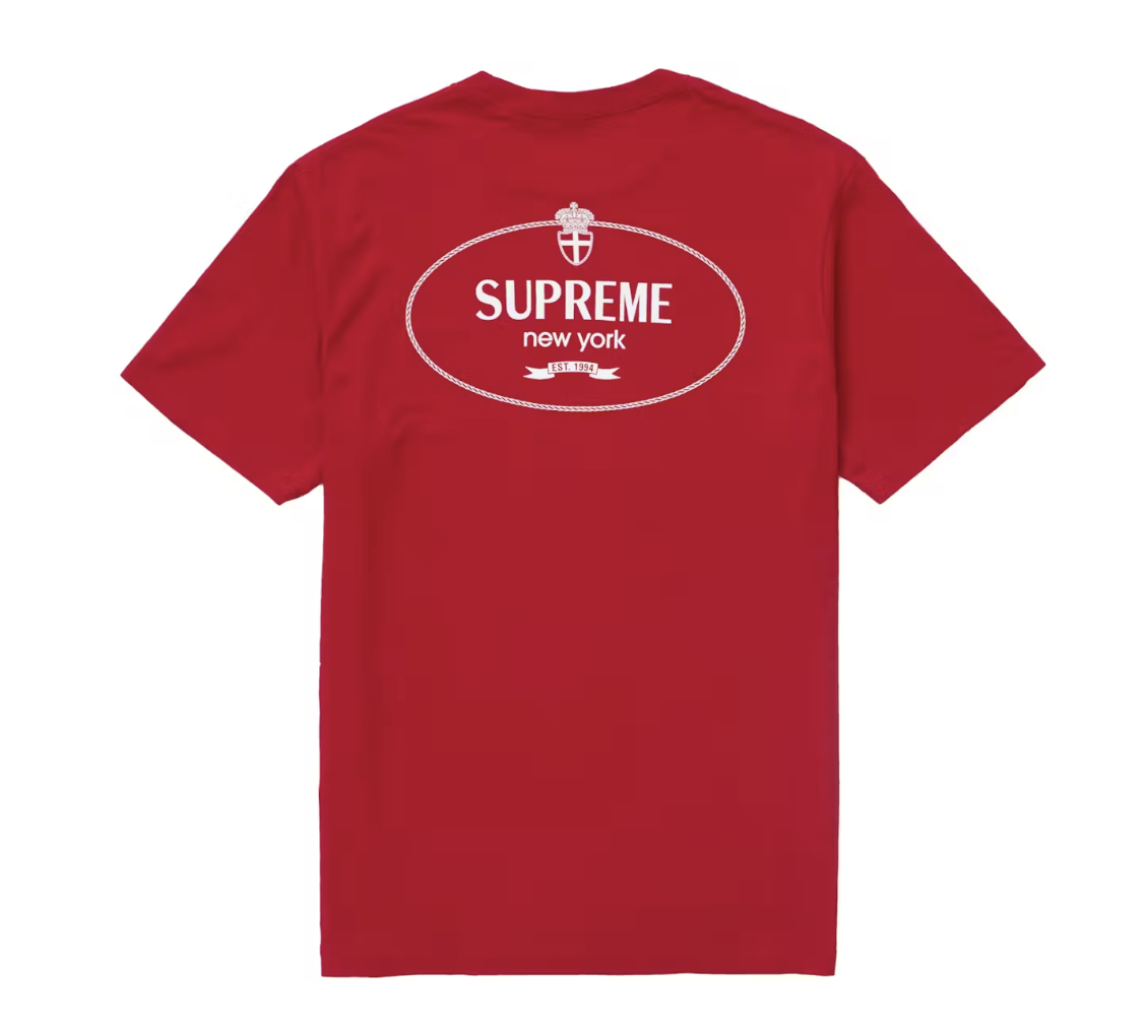 Supreme Crest Tee Red