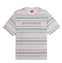 Supreme "Dash Stripe S/S Top" Pink