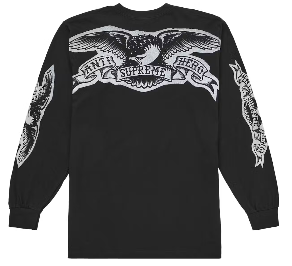 Supreme ANTIHERO Eagle L/S Tee Black