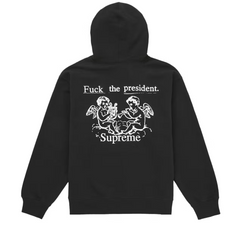 Supreme F*ck The President Hoodie Black