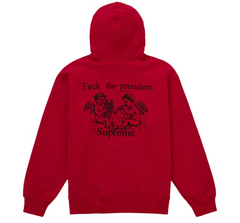 Supreme F*ck The President Hoodie Red