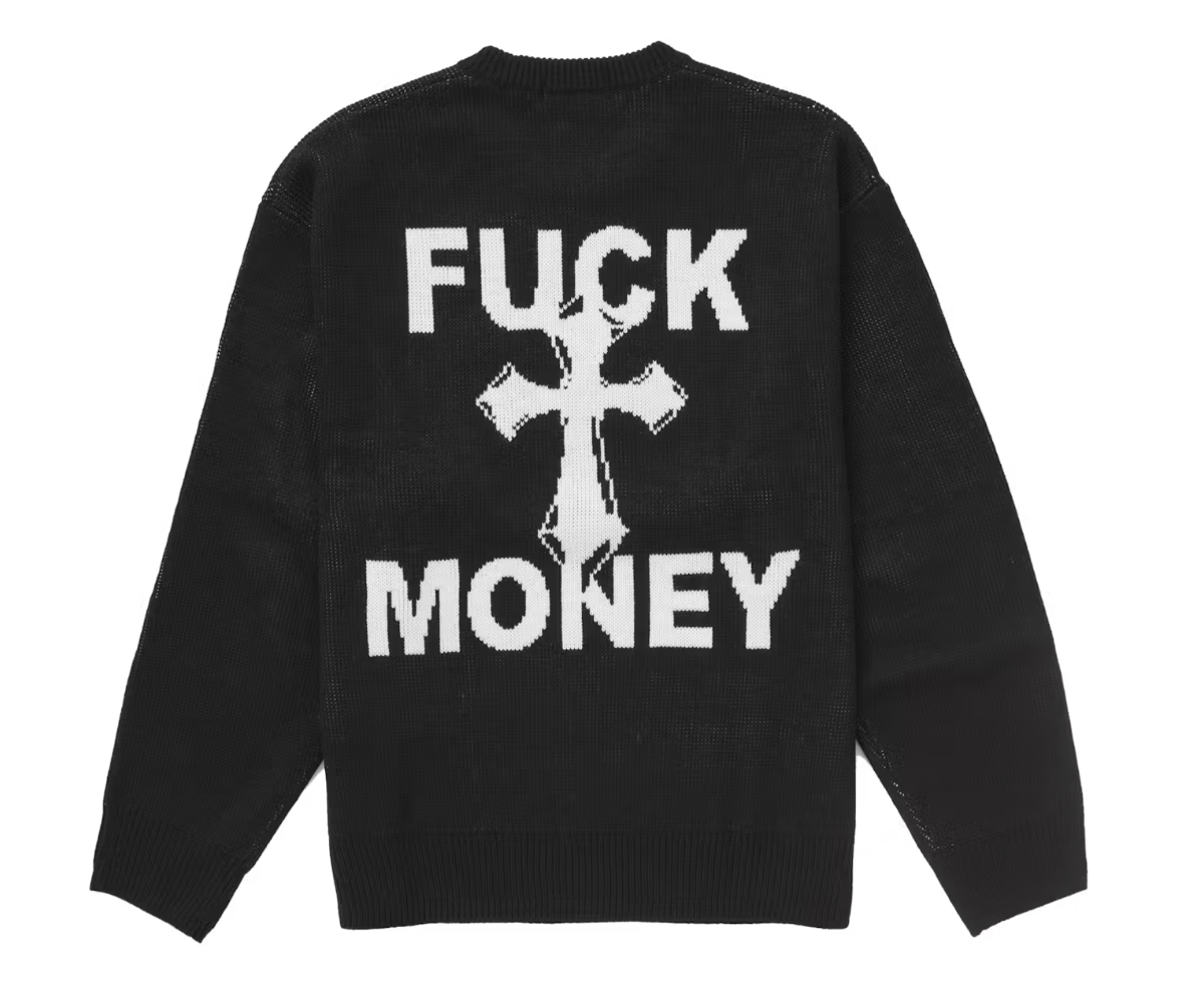 Supreme F*ck Money Sweater Black