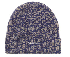 Supreme "Fuck Off" Beanie Navy
